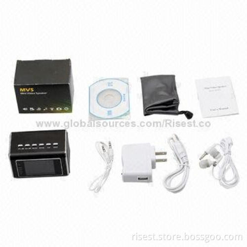 4-in-1 Top Secret Hidden Spy Camera, MP3/MP4/FM Radio/Clock with 2.0LCD, IR 940nm LED Night Vision